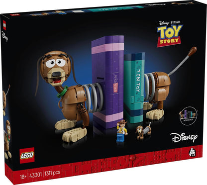 LEGO 43301  Disney and Pixar Toy Story Slinky Dog Bookends - Cute Dachshund Piece for Adults 18+