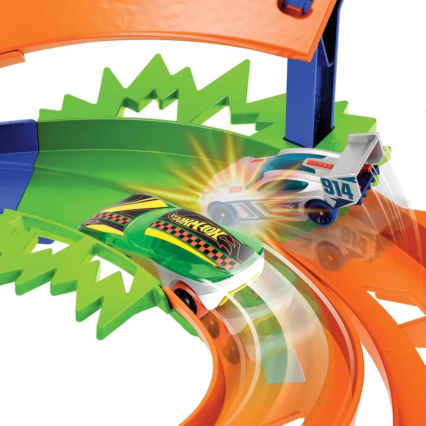 Hot Wheels Extreme Loop Circuit Set – 2 Cars, High-Speed Loops, Easy Storage! - Jaiman Toys