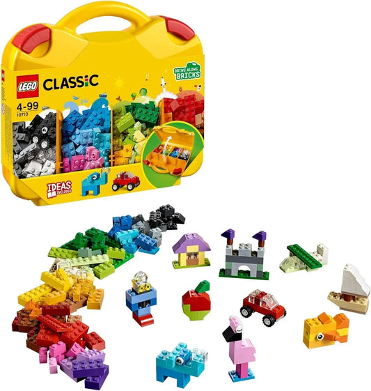 LEGO 10713 Classic Creative Suitcase - Includes Storage Organizer Case with Colorful Building Bricks - Jaiman Toys