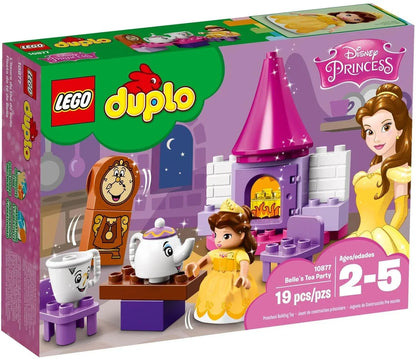 LEGO 10877 Duplo Disney Princess Belle’s Tea Party  (19 Pcs) – Building Blocks Set for Kids 2–5 Years, Educational Disney Toy
