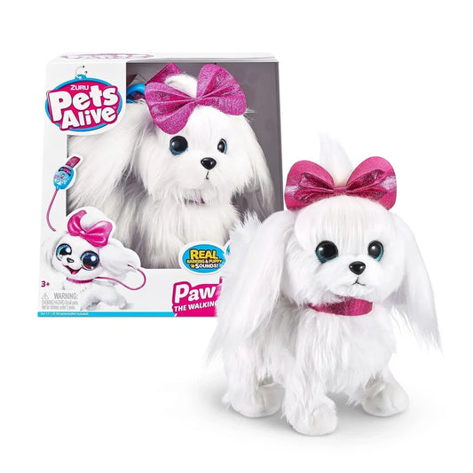 ZURU Pets Alive Lil' Paw Paw The Walking Puppy – Interactive Plush Toy - Jaiman Toys