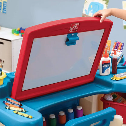 Step2 Plastic Studio Art Desk – Kids’ Art & Craft Workstation - Jaiman Toys