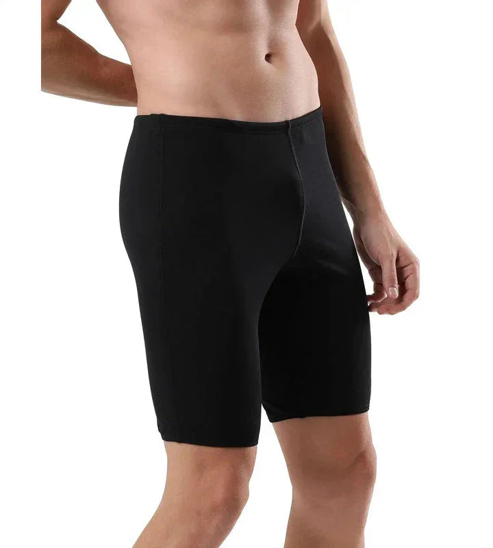 Speedo Men's Endurance+ Essential Jammer Swimwear –Black | Chlorine Resistant & UPF 40+ Sun Protection - Jaiman Toys
