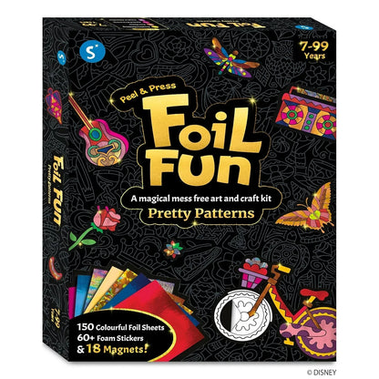 Skillmatics Art & Craft Activity - Foil Fun Pretty Patterns, Mess-Free Art, Magnets & Supplies, DIY Colorful Creative Activity, Craft Kits, Gifts for Kids, Teens, Adults, Families - Jaiman Toys