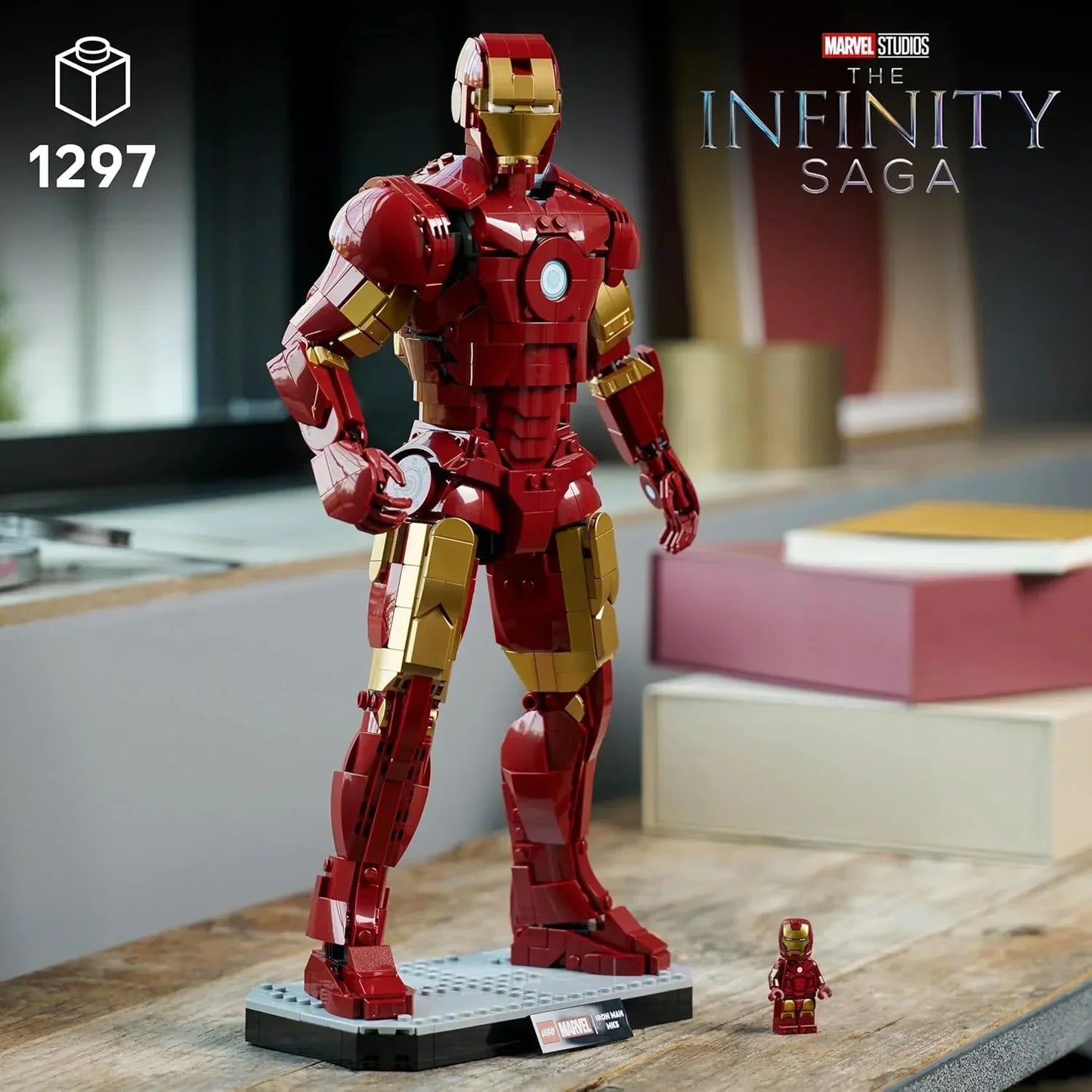 LEGO 76344 Marvel Iron Man Mark 3 – Collectors’ Edition Posable Figure Building Set for Adults