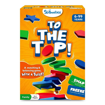 Skillmatics Board Game - 2 The Top, Matching & Balancing Game With A Twist, Match Colors & Shapes, Fun Family Friendly Game, For Kid - Jaiman Toys