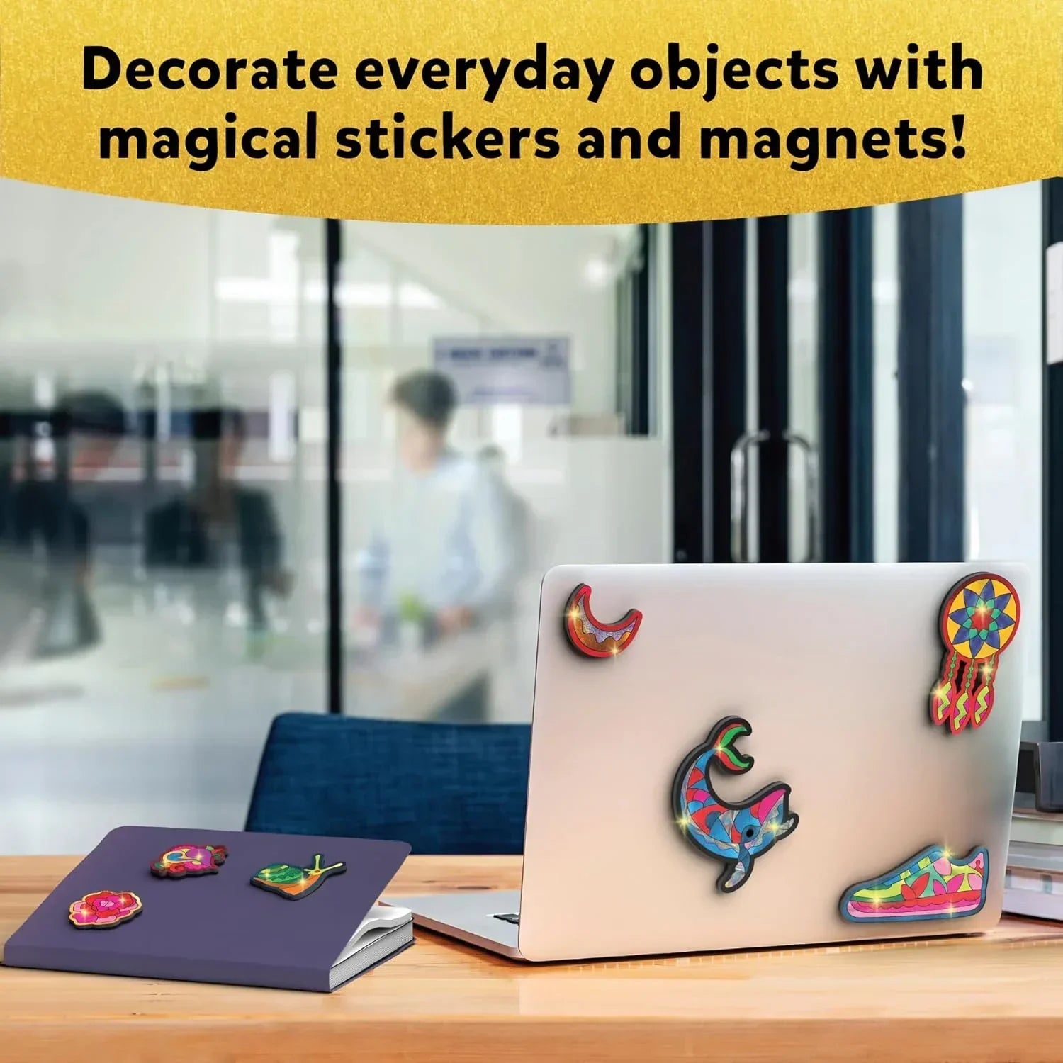 Skillmatics Art & Craft Activity - Foil Fun Pretty Patterns, Mess-Free Art, Magnets & Supplies, DIY Colorful Creative Activity, Craft Kits, Gifts for Kids, Teens, Adults, Families - Jaiman Toys