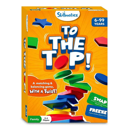 Skillmatics Board Game - 2 The Top, Matching & Balancing Game With A Twist, Match Colors & Shapes, Fun Family Friendly Game, For Kid - Jaiman Toys