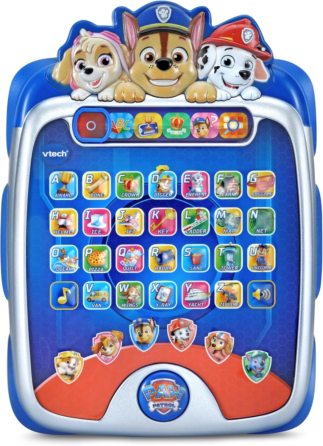 VTech PAW Patrol Light-Up Missions Pup Pad | Interactive Educational Learning Tablet with 26 Light-Up Buttons, 500+ Sounds, Phonics & Alphabet Toy for Kids