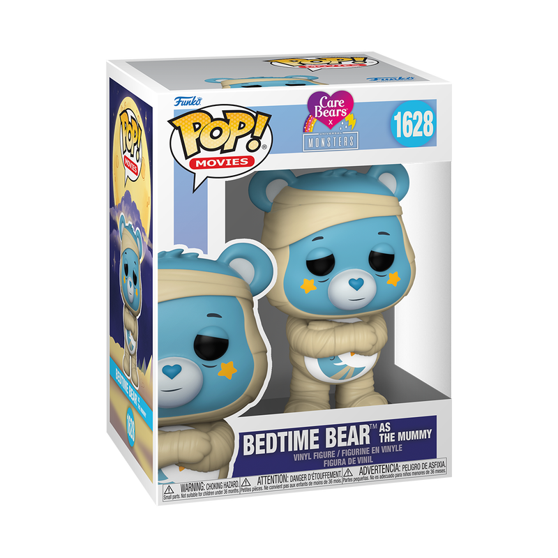 Funko Pop Movies Bedtime Bear as The Mummy #1628 Vinyl Figure – Care Bears x Universal Monsters Collectible with Window Display Box