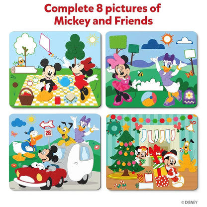Skillmatics Art Activity-Dot It Mickey and Friends, Mess-Free Sticker Art for Kids, Craft Kits, DIY Activity, Gifts for Boys & Girls Ages 3, 4, 5, 6, 7, Travel Toys for Toddlers, Paper, Multicolor - Jaiman Toys