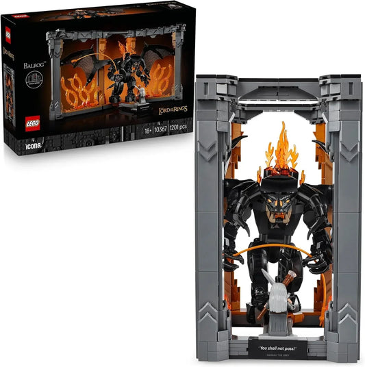 LEGO 10367 Icons The Lord of The Rings : Balrog Book Nook Building Set (1201 Pieces) - Jaiman Toys