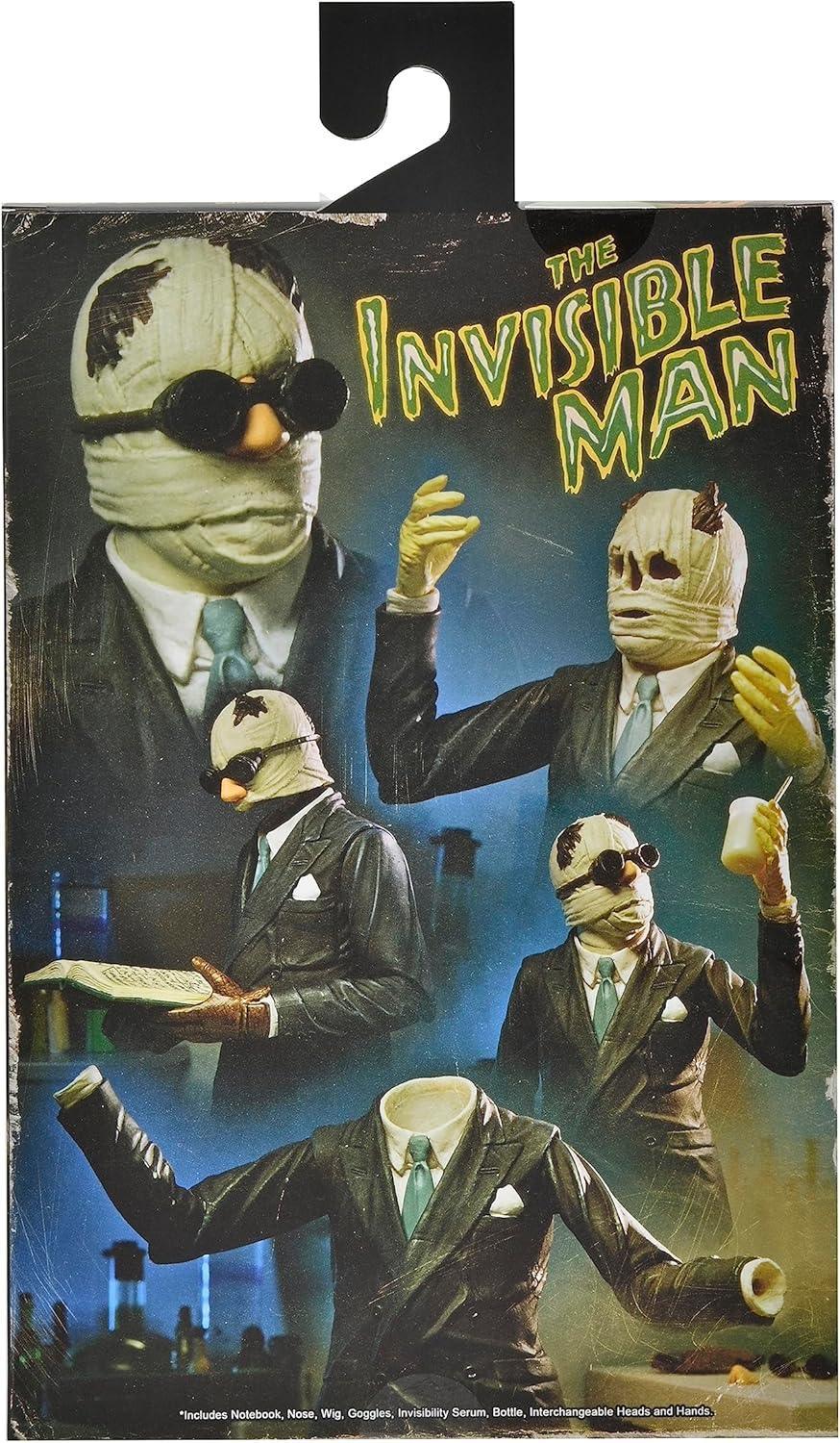 NECA - Universal Monsters - 7” Scale Action Figure - Ultimate Invisible Man Figure (Color) - Jaiman Toys
