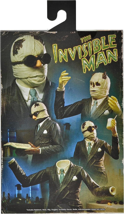 NECA - Universal Monsters - 7” Scale Action Figure - Ultimate Invisible Man Figure (Color) - Jaiman Toys