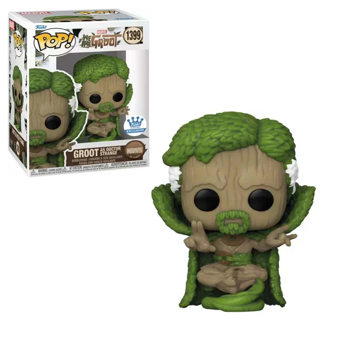 Funko Pop! Collectible Action Figure Marvel "We Are Groot as Doctor Strange" #1399 - Funko Shop Exclusive - Jaiman Toys