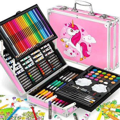 Unicorn Kids Art Drawing Set Art and Craft Supplies Drawing and Painting Set - Jaiman Toys