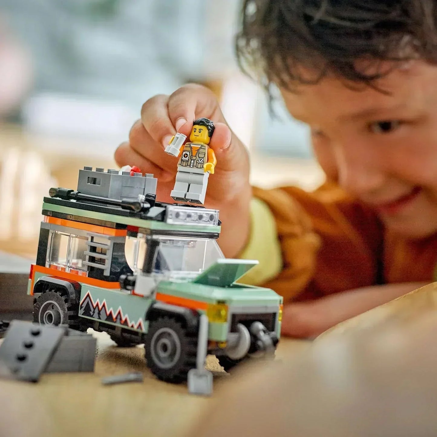 LEGO City 60447 Off-Road 4x4 Mountain Truck Toy Set - Building Toys for 6+ Year Old Boys & Girls - Fun Gift Ideas for Birthdays & Holidays - Incl. a Minifigure & Accessories