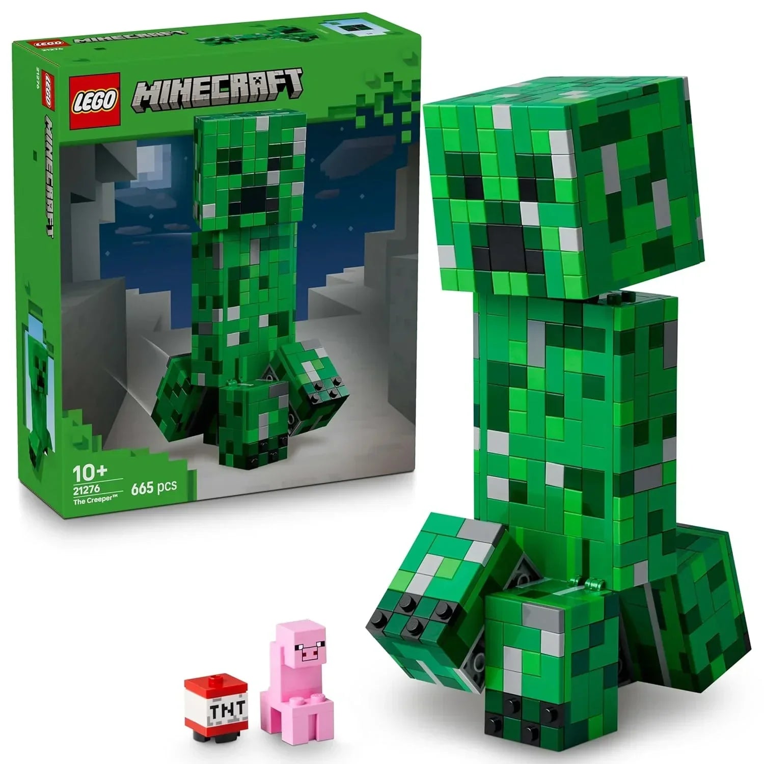 LEGO Minecraft The Creeper Gamer Decor and Action Figure Building Toy 21276 Building Blocks Toys for 10+ Gift for Boys and Girls - Jaiman Toys