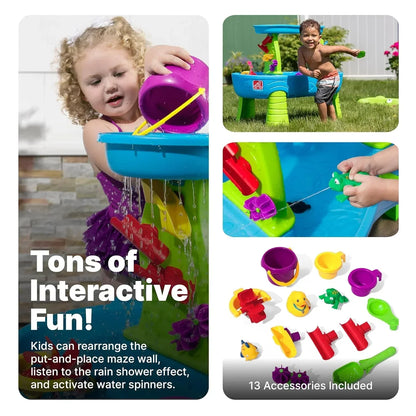 Step2 Rain Showers Splash Pond Water Table – Kids Water Play with Accessories - Jaiman Toys