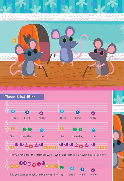 Itsy Bitsy Spider Play Along Musical Book with Electronic Keyboard for Kids