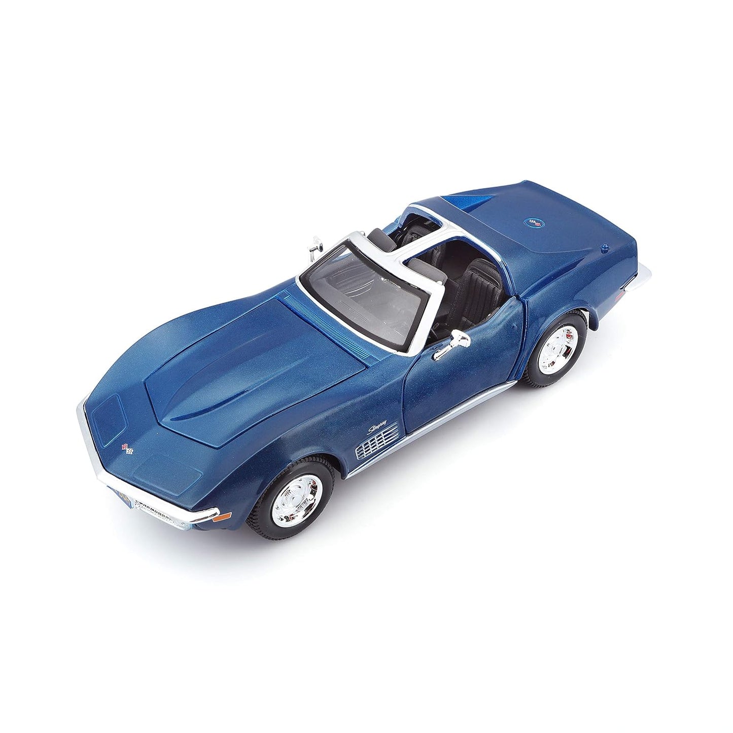 Maisto 1:24 1970 Chevrolet Corvette Stingray Die-Cast Model Car | Collector's Collection | Blue