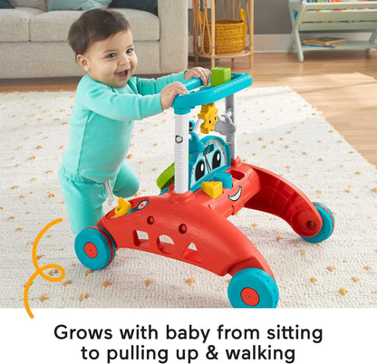 Fisher-Price 2-Sided Steady Speed Baby Walker – Sit-to-Stand Learning Walker with Lights & Sounds (6–36 Months)