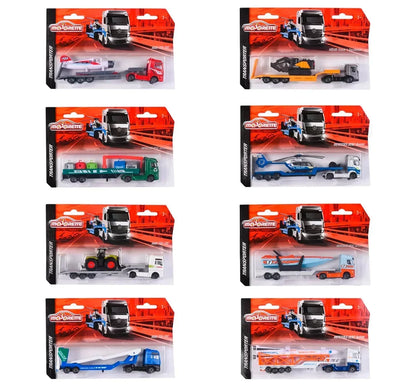 Majorette Transporter Trucks Single Pack – Multicolor Die-Cast Vehicle Set - Jaiman Toys