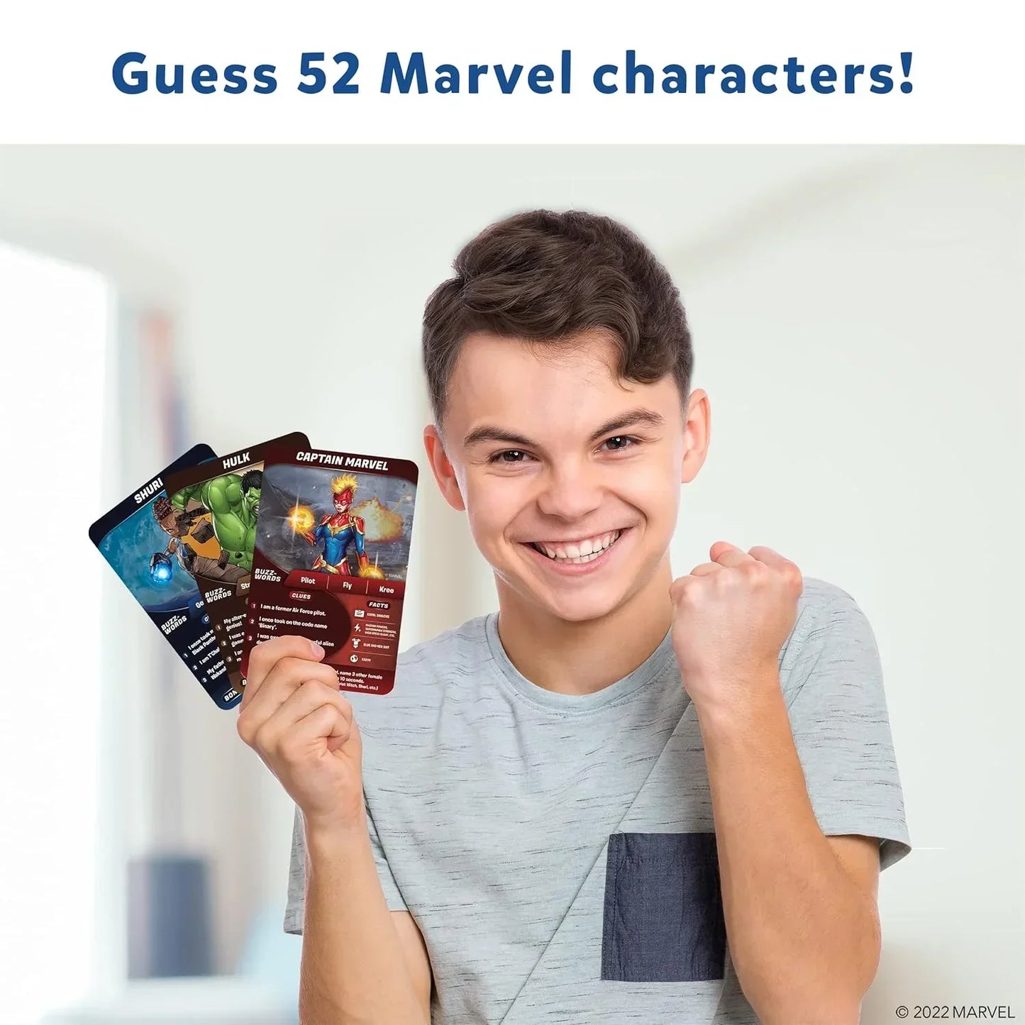 Skillmatics Card Game - Guess in 10 Marvel, Perfect for Boys, Girls, Kids, Teens, Adults Who Love Board Games, Toys, Avengers, Spiderman, Iron Man, Gifts for Ages 8, 9, 10 and Up - Jaiman Toys