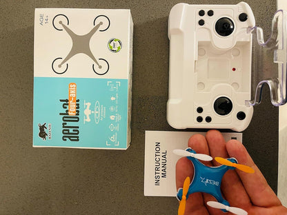 Mini Four-Axis RC Drone – Blue | 360° Flip | Stable Flight | Remote Controlled Toy Drone (Age 14+)