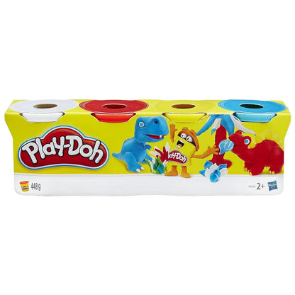 Play-Doh Modeling Compound 4-Pack – 4-Ounce Cans, Classic Colors, Non-Toxic Creative Dough for Kids 2+ - Jaiman Toys