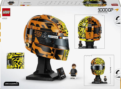 LEGO Editions 43023 McLaren Mastercard F1 Team Lando Norris Helmet Building Set (793 Pieces) | Formula 1 Collectible Display Model with Minifigure