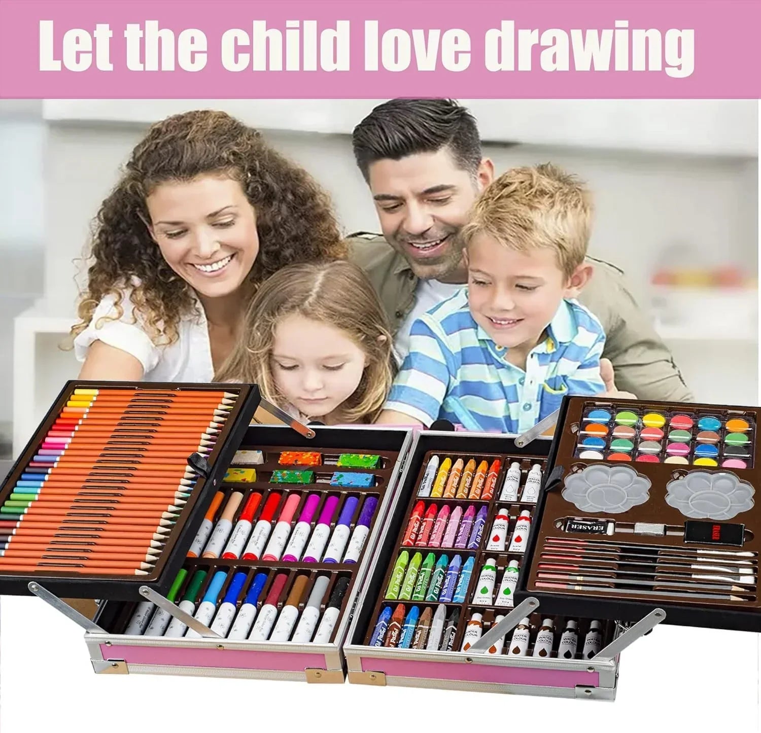 Kids Art Drawing Set 145-Piece Art and Craft Supplies for Drawing and Painting - Perfect Birthday Gift for Boys and Girls Spiderman Theme - Jaiman Toys