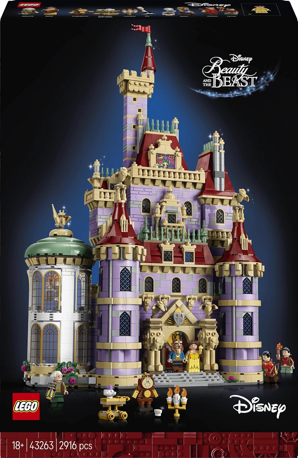 LEGO ǀ Disney Princess Beauty and The Beast Castle Building Kit, Gift-Giving Idea for Fans 43263