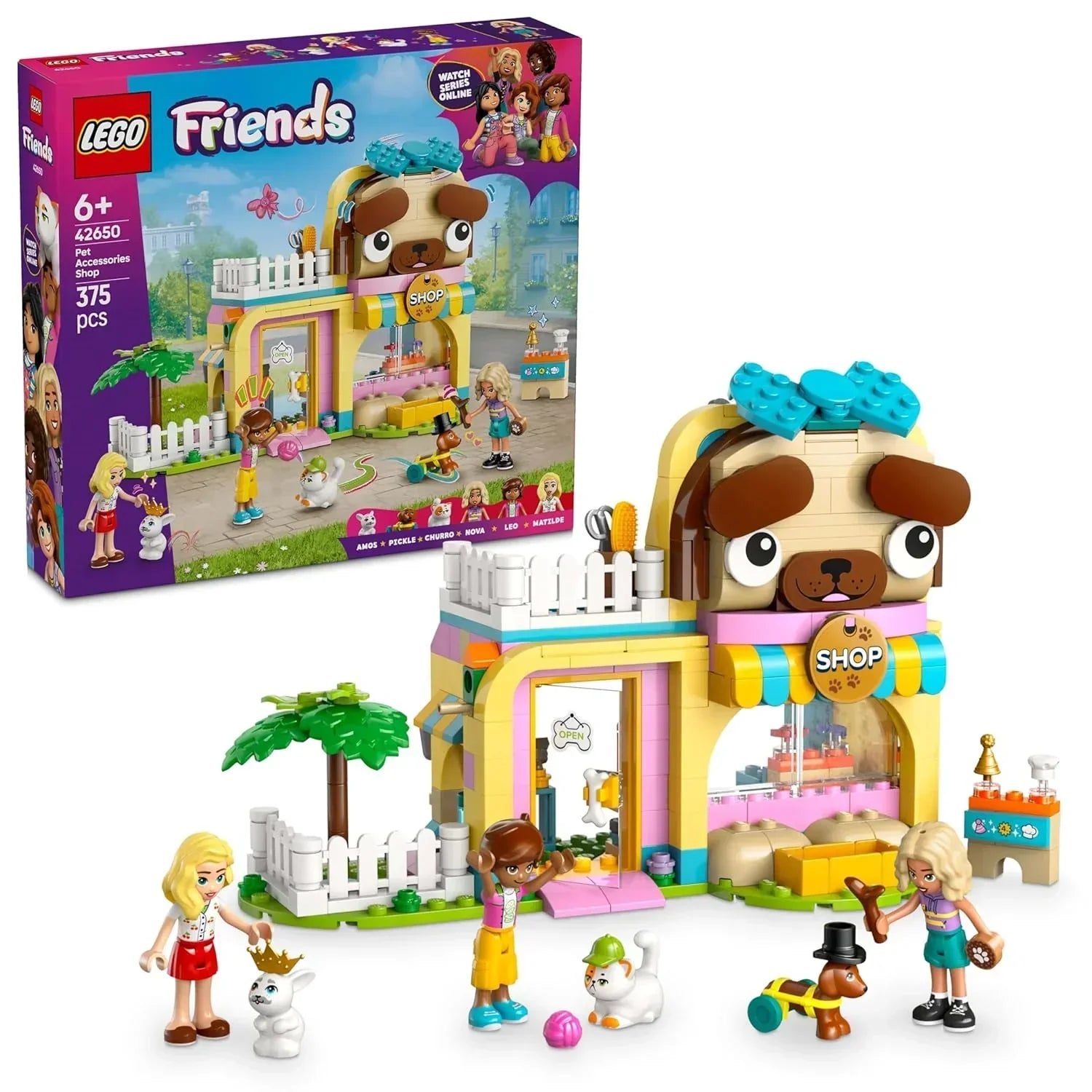 LEGO Friends Pet Accessories Shop 42650  Building Toy Set with Grooming Station, Minidolls & Pets for Kids Age 6+ - Jaiman Toys