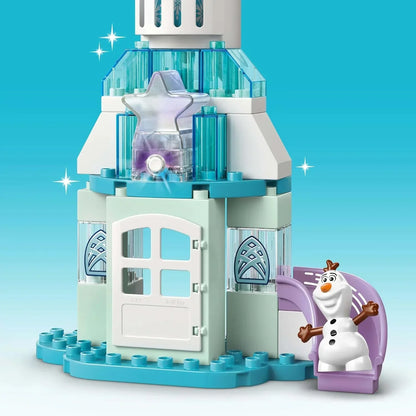 LEGO DUPLO 10455 Disney Anna and Elsa's Frozen Castle Party - Educational Toy with 5 Figures Incl. Olaf & Baby Sven, plus a Light Brick - Gift for 2+ Year Old Toddlers, Girls & Boys