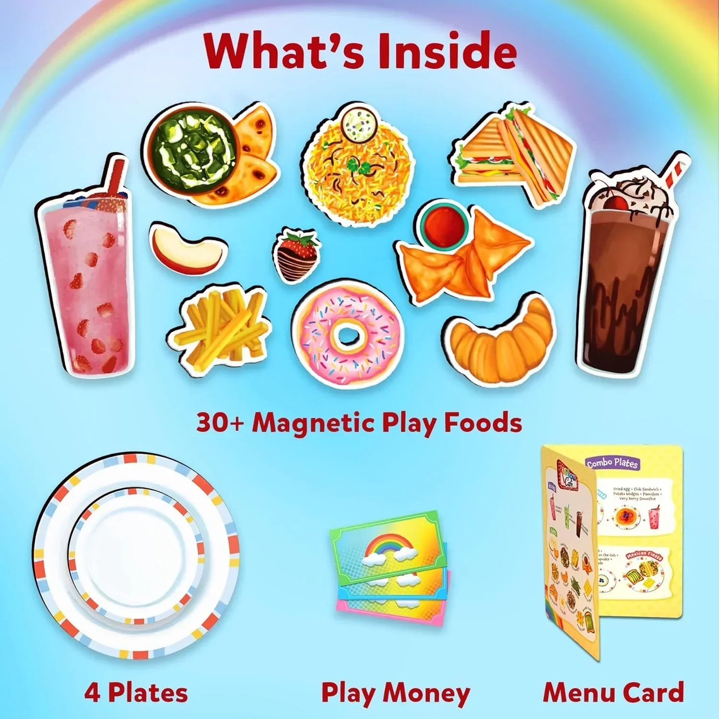 Skillmatics Pretend Play Playset - Restaurant Playset, 30+ Magnetic Food Items for Child's Play, Restaurant Toys, Back-to-School Kitchen Accessories, Gifts for Kids, Toddlers, Ages 3, 4, 5, 6, 7, 8 - Jaiman Toys