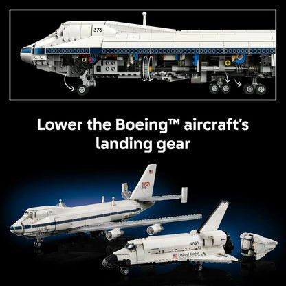 LEGO 10360 Shuttle Carrier Aircraft  Iconic NASA Boeing747 & Space Shuttle Orbiter  2417 Piece Display Set