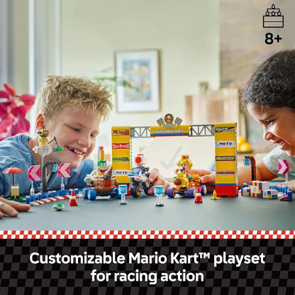 LEGO 72036 Super Mario Mario Kart Baby Peach Grand Prix Set – Nintendo Racing Toy for Kids 8+