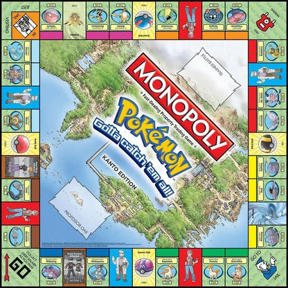 MONOPOLY: Pokémon Kanto Edition – Catch 'Em All and Become a Pokémon Master! - Jaiman Toys