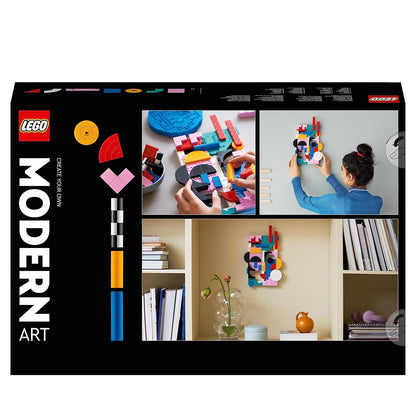 LEGO 31210  Art Modern Art Building Kit (805 Pieces) | Abstract Wall Art Décor Set for Adults | Customizable Display Model