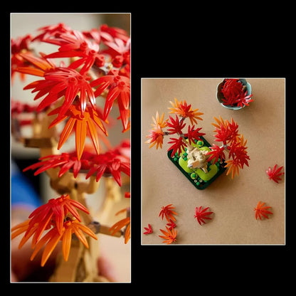 LEGO 10348 Botanicals Japanese Red Maple Bonsai Tree Building Set (474 Pieces)