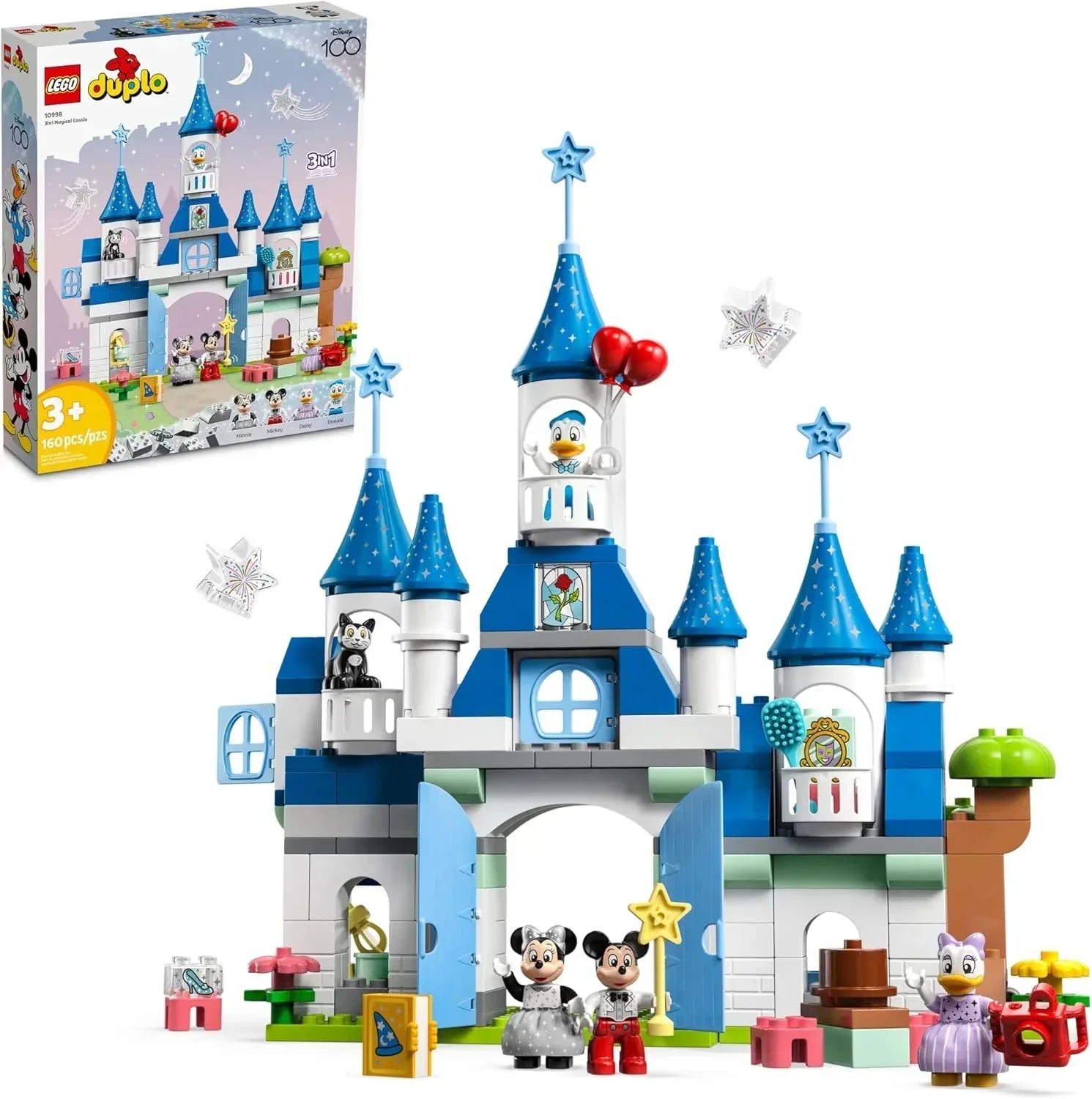 LEGO 10998 DUPLO Disney 3 in 1 Magic Castle Building Set (160 Pieces) - Jaiman Toys