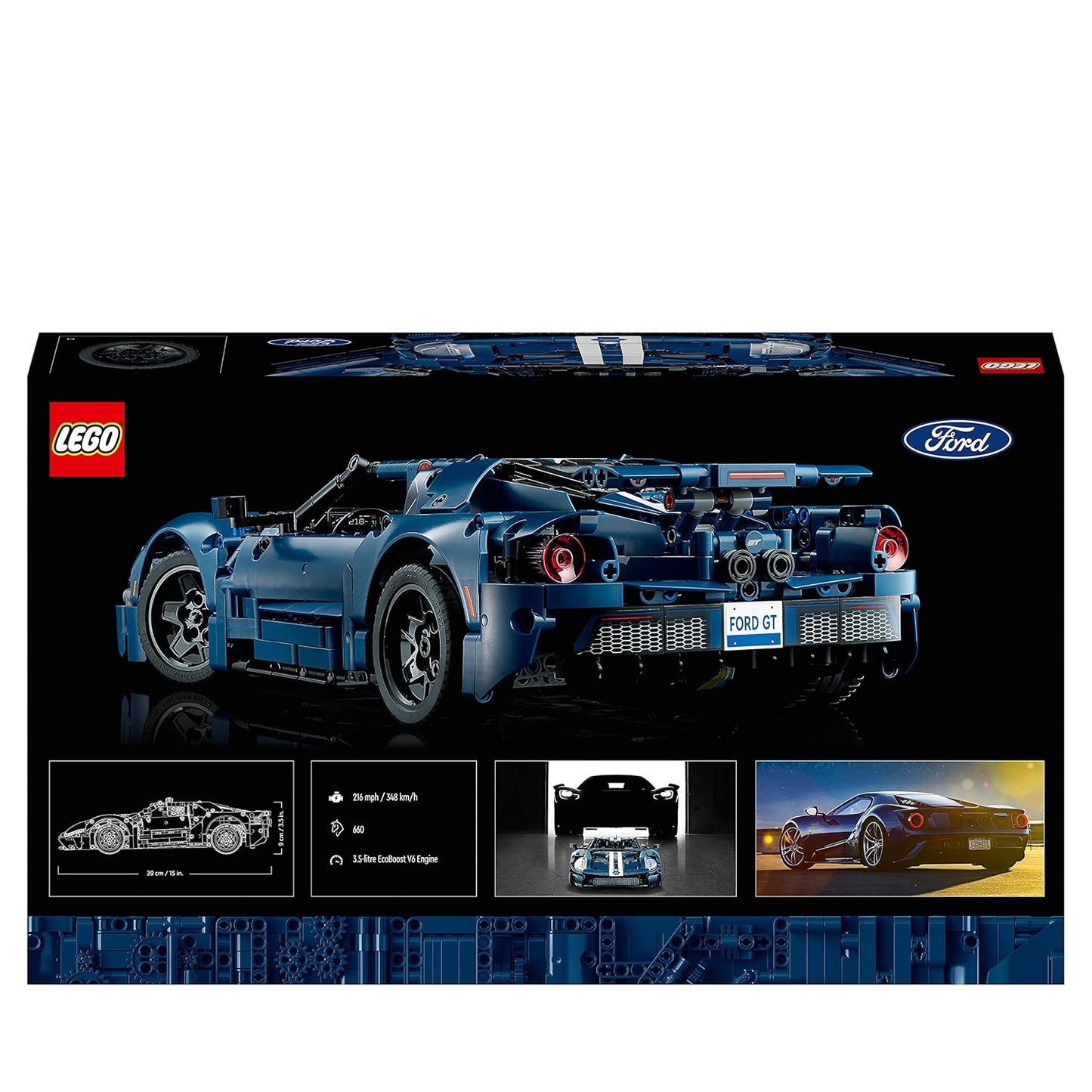 LEGO Technic 2022 Ford GT 42154 Building Kit for Adults (1,466 Pieces)