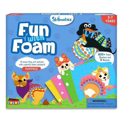 Skillmatics Art Activity - Fun With Foam Puppies, No Mess Sticker Art For Kids, Craft Kits, Diy Activity, Gifts For Boys & Girls Ages 3, 4, 5, 6, 7, Travel Toys, Multicolor - Jaiman Toys