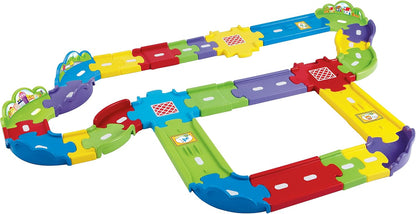 VTech Go! Go! Smart Wheels Deluxe Track Playset | Expandable Interactive Track Set with SmartPoint Technology & Multiple Track Pieces for Toddlers