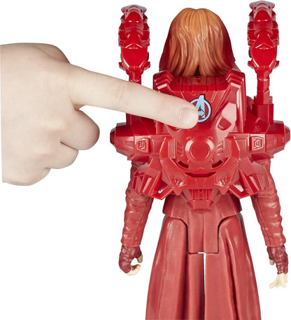 Marvel Avengers Infinity War Titan Hero Series Scarlet Witch 12-Inch Action Figure with Power FX Port | Official Hasbro Superhero Toy