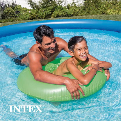 Intex Easy Set Swimming Pool 28158 – 15 ft x 33 in (457 × 84 cm) Inflatable Family Pool | Large Backyard Swimming Pool