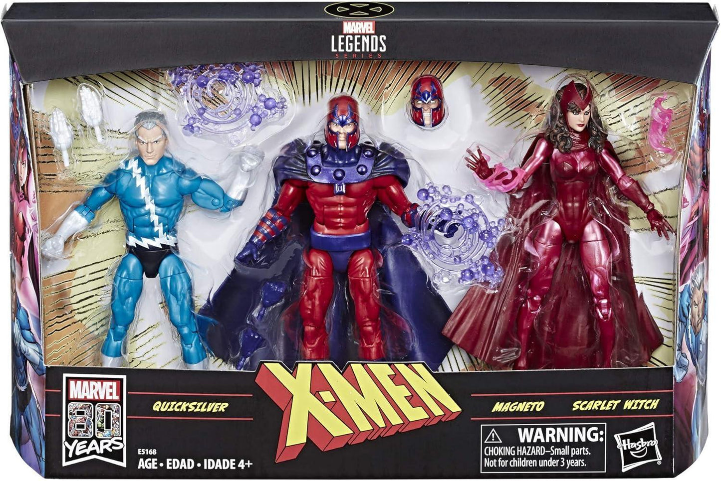 Marvel Legends Series 6" Family Matters 3 Pack with Magneto, Quicksilver, & Scarlet Witch Action Figures - Jaiman Toys