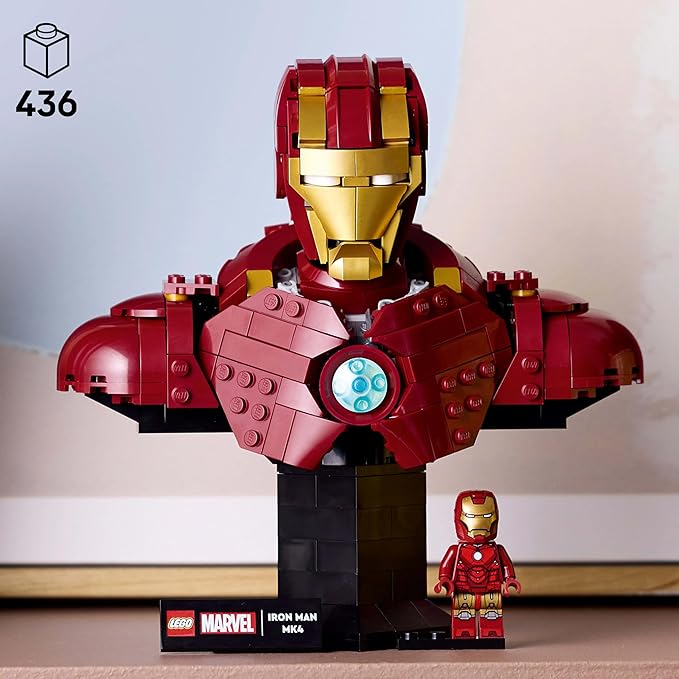 LEGO 76327 Marvel Iron Man MK4 Bust Building Set (436 Pieces)