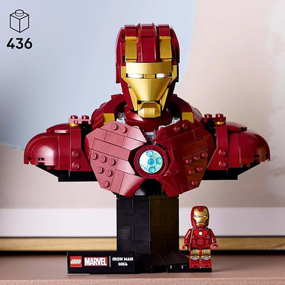 LEGO 76327 Marvel Iron Man MK4 Bust Building Set (436 Pieces)